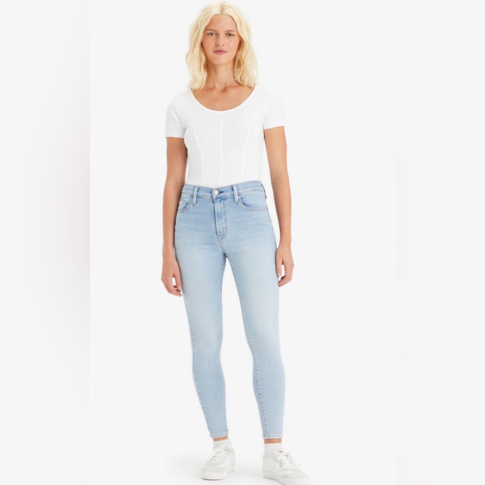 NWOT Levi’s 720 High Rise Super Skinny Light Wash Cotton Denim Stretch Jeans